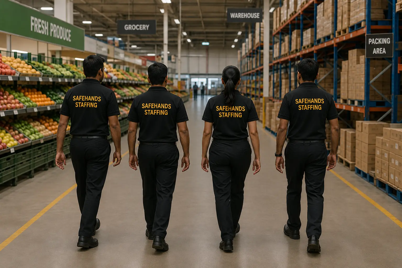Professional workforce team deployed for facility support services
