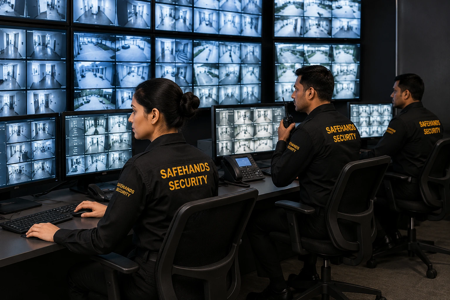Security and risk management operations with CCTV surveillance